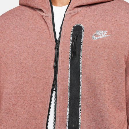 Bluza Nike Sportswear Tech Fleece Hoodie Full Zip (DD4688-670) Red Stone