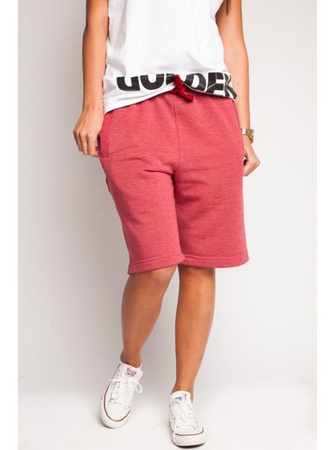 Szorty Diamante Wear Classic Tag malinowe