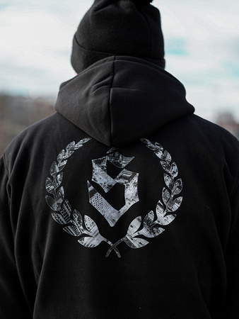 Bluza z kapturem ŚRODOWISKO MIEJSKIE "Street Bear" - Czarna