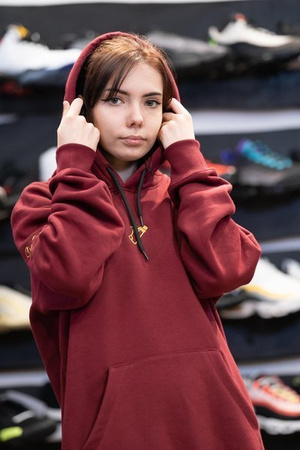 Bluza HOODIE STREET COLORS X ELADE MINI LOGO BORDO