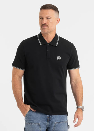 Koszulka Pit Bull Polo Pique Stripes Regular  Black