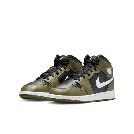 Buty Air Jordan 1 Mid (DQ8423-092) Black/Medium Olive/White