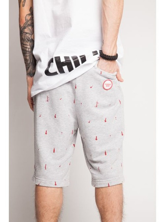 Szorty Diamante Wear Classic Bong Pattern szare