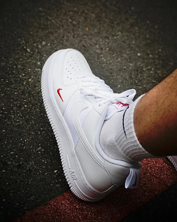 Buty Nike Air Force 1 '07 (FZ7187-100) White/White-University Red