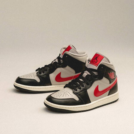 Buty Air Jordan 1 Mid (BQ6472-060) Black/Gym Red-College Grey