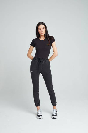 Spodnie DIAMANTE WEAR Jogger Jeans Unisex - Marmur Czarny
