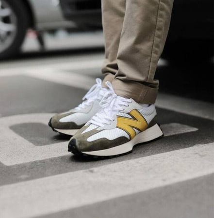 Buty New Balance MS327PO White Yellow Olive