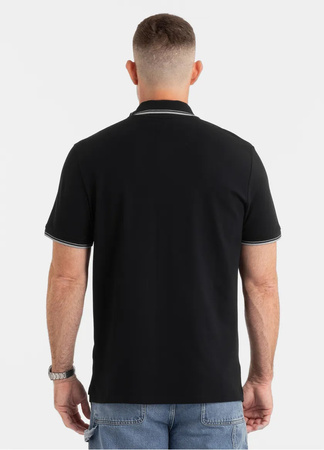 Koszulka Pit Bull Polo Pique Stripes Regular  Black