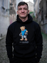 Bluza z kapturem ŚRODOWISKO MIEJSKIE "MMA Bear" - Czarna