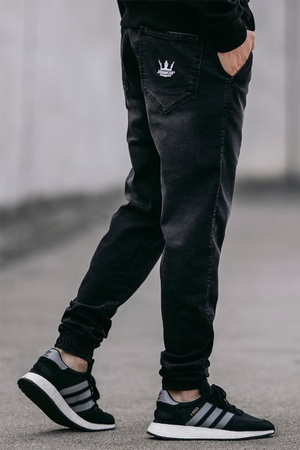 Spodnie Jigga Wear Jogger Jeans Black Washed