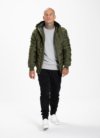 Kurtka zimowa Pit Bull Carver Quilted Hooded Olive