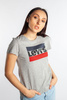 Koszulka LEVI'S THE PERFECT (17369-0303) SPORTSWEAR LOGO SMOKESTACK HEATHER