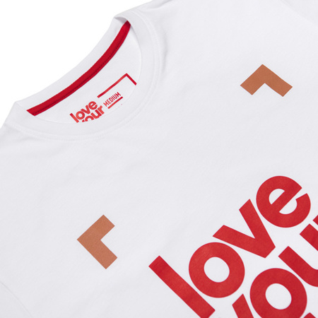 Koszulka Alkopoligamia Love Your Life Frame white