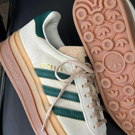 Buty Adidas Gazelle Bold (ID7056) Cream White / Collegiate Green / Magic Beige