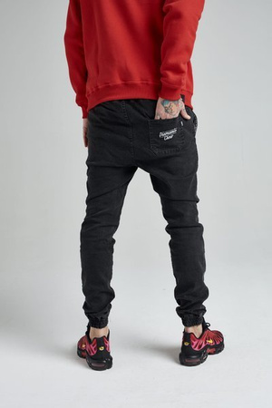 Spodnie DIAMANTE WEAR Jogger  'Diamante Crew' Ripped Black Jeans