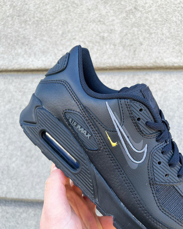 Buty Nike Air Max 90 "Multi Swoosh" (DX2651-001) Black/Smoke Grey- DK Smoke Grey 