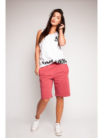 Szorty Diamante Wear Classic Tag malinowe