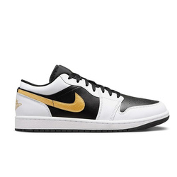 Buty Air Jordan 1 Low (553558-172) White/Mettalic Gold/Black