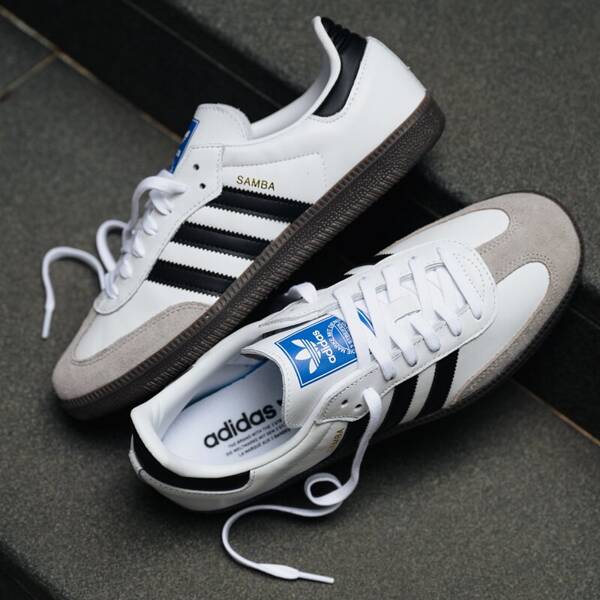 Buty Adidas Samba OG (B75806) Cloud White / Core Black / Clear Granite ...