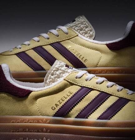 BUTY ADIDAS Gazelle Bold W  (IF5937)  Almost Yellow / Maroon / Wonder White