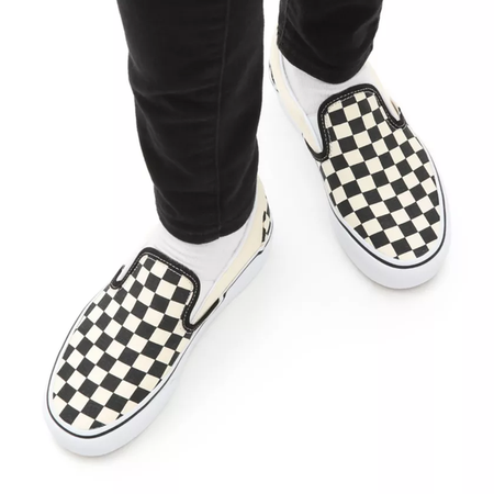 BUTY VANS CLASSIC SLIP-ON PLATFORM Black-White Checkerboard 