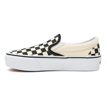 BUTY VANS CLASSIC SLIP-ON PLATFORM Black-White Checkerboard 