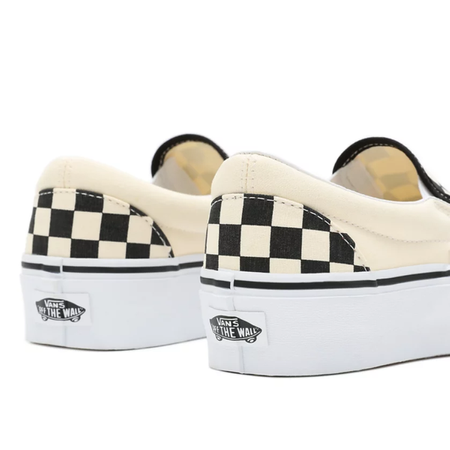 BUTY VANS CLASSIC SLIP-ON PLATFORM Black-White Checkerboard 