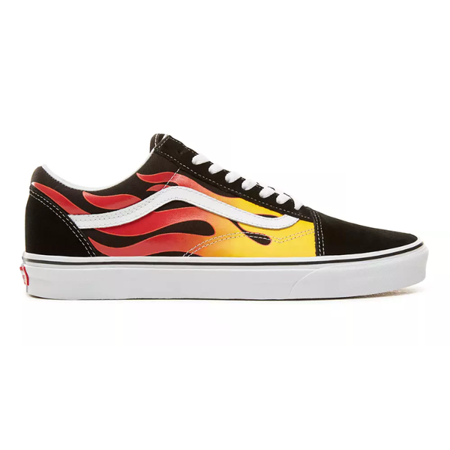 BUTY VANS OLD SKOOL FLAME (VN0A38G1PHN1) Black-True White