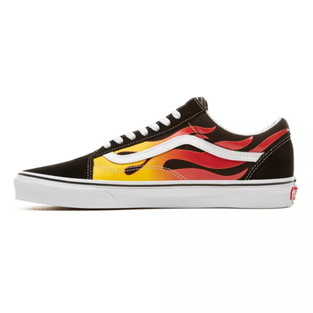 BUTY VANS OLD SKOOL FLAME (VN0A38G1PHN1) Black-True White