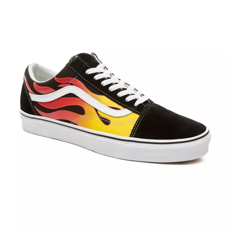 BUTY VANS OLD SKOOL FLAME (VN0A38G1PHN1) Black-True White