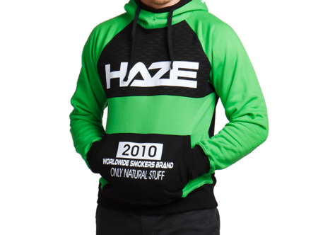 Bluza Haze Logo kaptur green/black