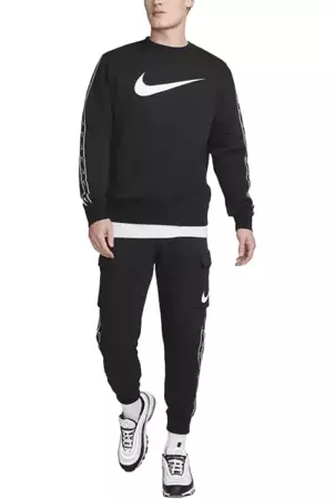 Bluza Nike Sportswear Repeat (DX2029-010) Black/White
