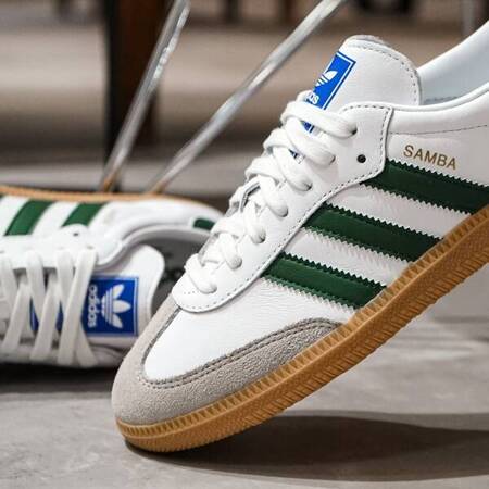 Buty Adidas Samba OG (IE3437) Cloud White / Collegiate Green / Gum