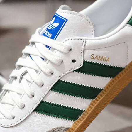 Buty Adidas Samba OG (IE3437) Cloud White / Collegiate Green / Gum