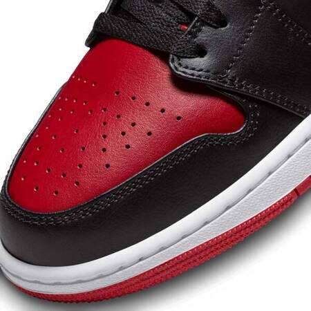 Buty Air Jordan 1 Low (553558-066) Black/Gym Red-White