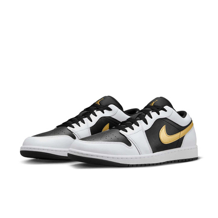 Buty Air Jordan 1 Low (553558-172) White/Mettalic Gold/Black