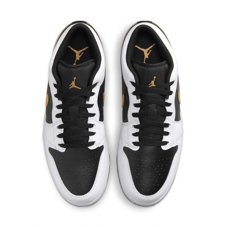 Buty Air Jordan 1 Low (553558-172) White/Mettalic Gold/Black