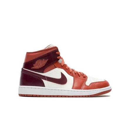 Buty Air Jordan 1 Mid (BQ6472-200) Dusty Peach/Night Maroon-Sail