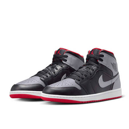 Buty Air Jordan 1 Mid (DQ8426-006) Black/Cement Grey-Fire Red