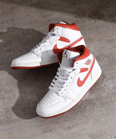 Buty Air Jordan 1 Mid (FJ3458-160) White/Lobster-Dune-Red-Sail