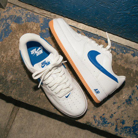 Buty Nike Air Force 1 LOW RETRO (DJ3911-101) White/Gum Yellow/Metallic Gold/Royal Blue