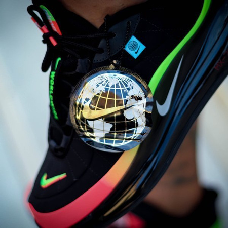 Buty Nike Air Max MX-720-818 (CT1282-001) "WORLDWIDE" Black/White-Green Strike