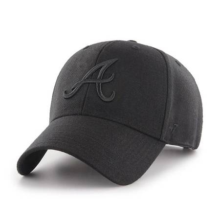 Czapka 47' MLB Atlanta Braves Snapback (BLACK) 