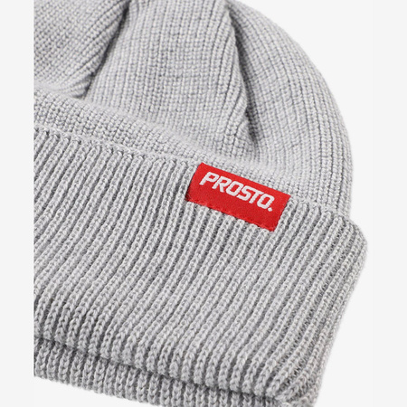 Czapka Zimowa Prosto Bazein Grey (50% Wełna Merino) 