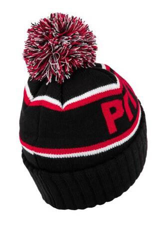 Czapka zimowa PIT BULL Fleming II Black/Red