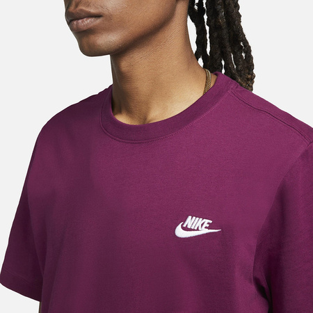 Koszulka Nike Sportswear Club Tee (AR4997-610) SANGRIA/WHITE