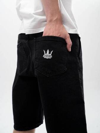 Krótkie Spodenki JIGA WEAR Jeans Crown Pocket Black