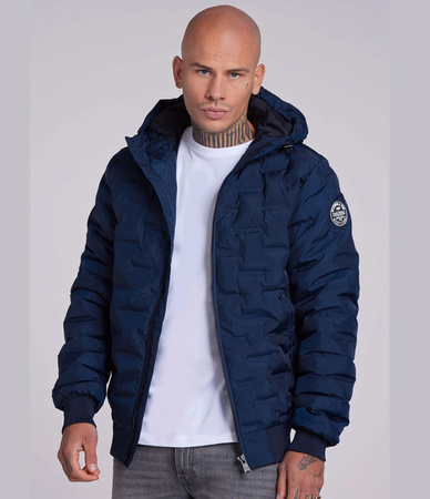 Kurtka zimowa Pit Bull Carver Quilted Hooded Granat