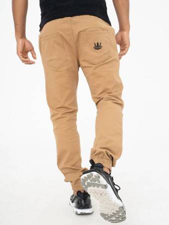 Spodnie Jigga Wear Jogger Crown Ciemne Brązowe / Czarne