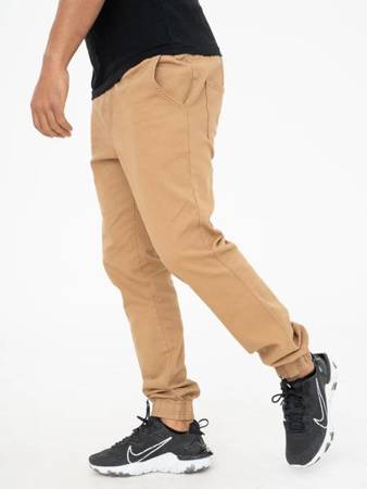 Spodnie Jigga Wear Jogger Crown Ciemne Brązowe / Czarne